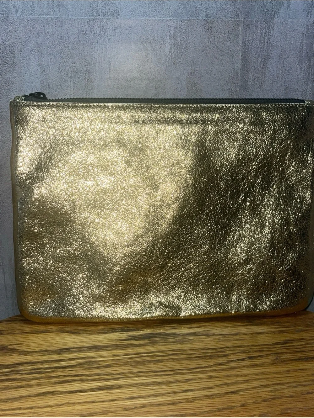 MARC JACOBS Target Neiman Marcus Metallic Gold Zip Pouch